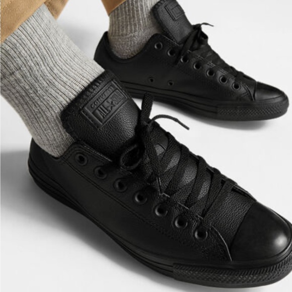 Converse Shoes - NWOB- Converse all stars new leather low cut/ profile sneakers size 7.5